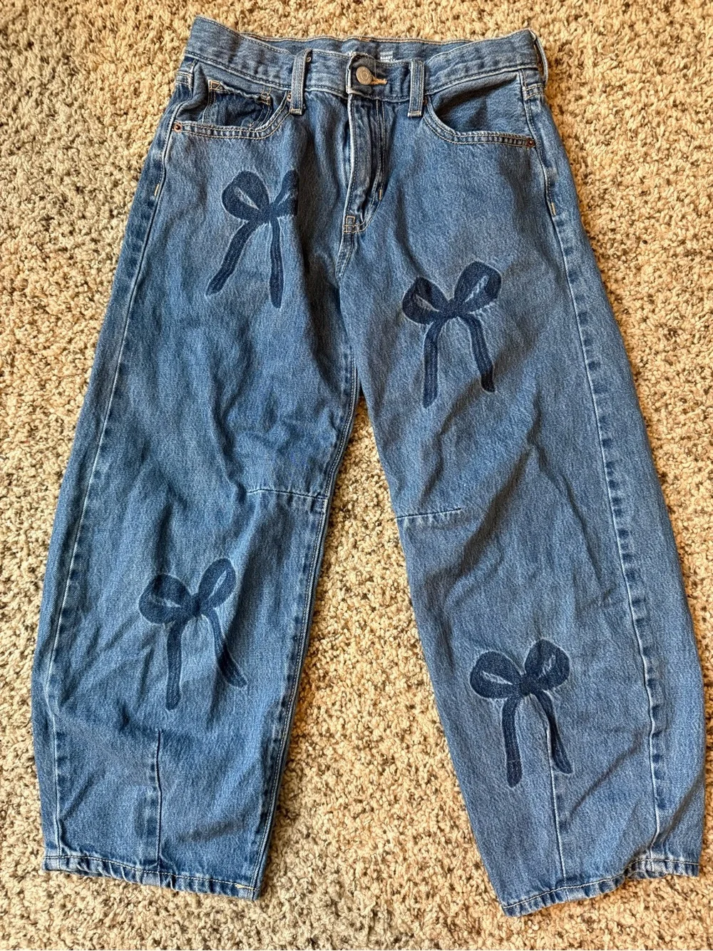 Old navy kids barrel jeans